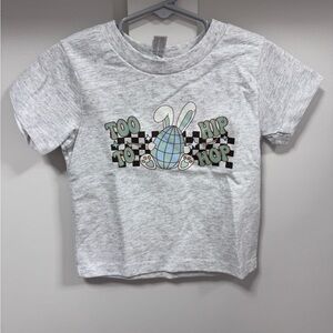 Rabbit Skins Gray Kids T-Shirt with Bunny Graphic